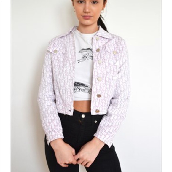 VTG Christian Dior Pink and White Trotter Jacket - Picture 2 of 7